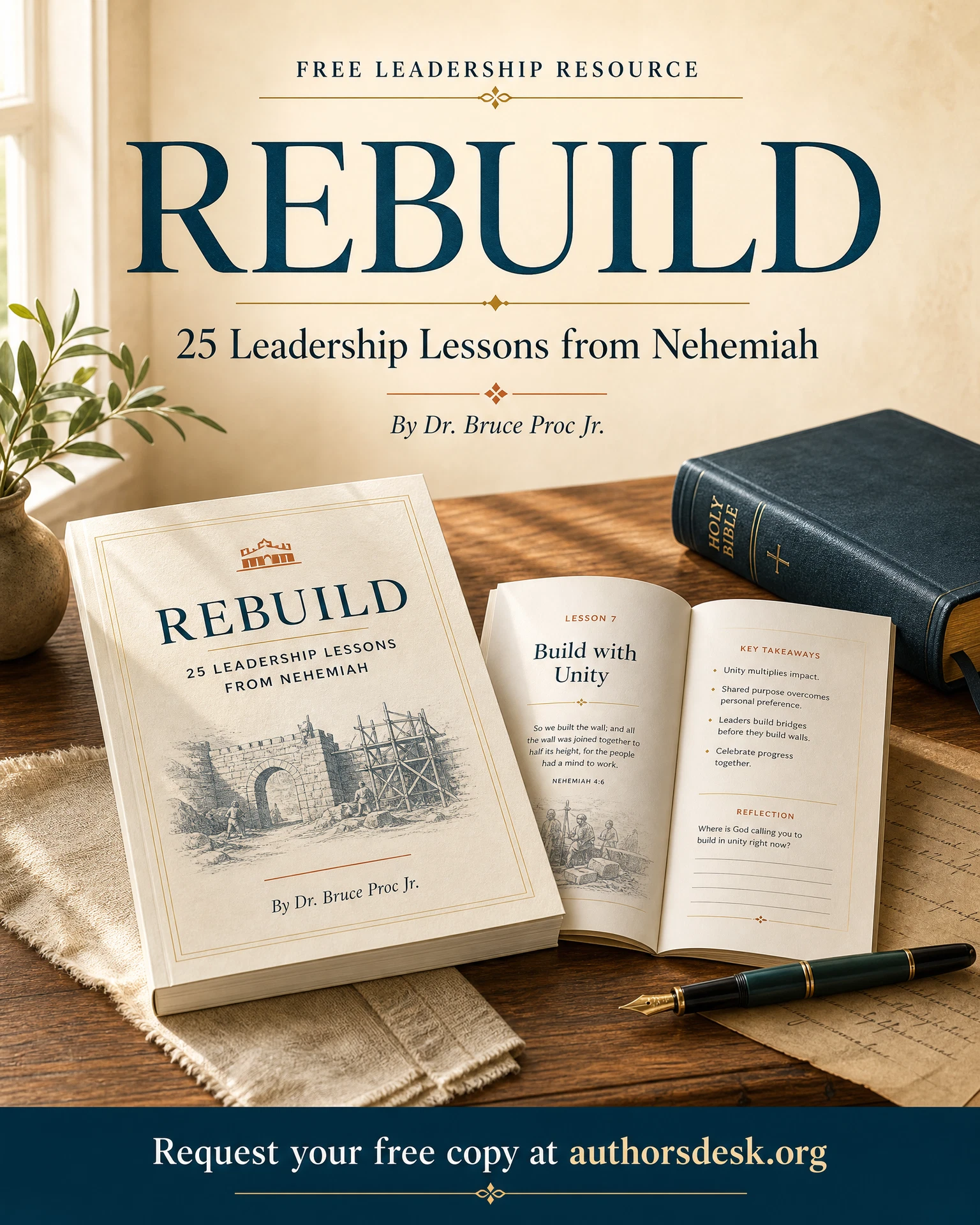 REBUILD: 25 Leadership Lessons from Nehemiah free guide